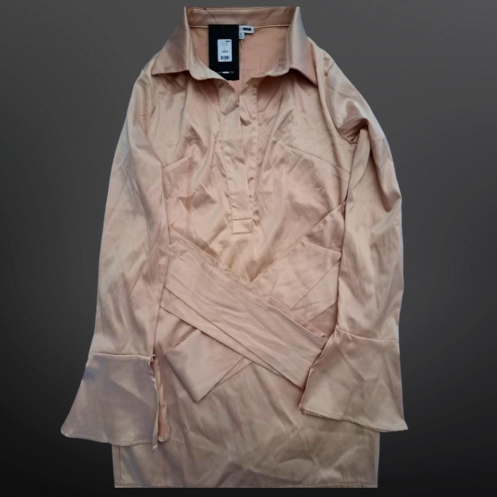 Step Up Satin Mini Dress